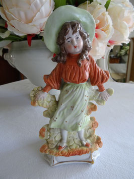 Bisquitporzellan-Figur Mädchen - Vase (L)