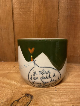 Rêve de plaid et feu de cheminee