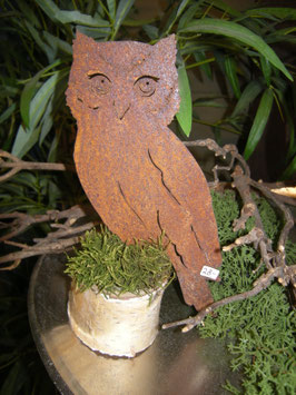 Eule auf Holz
