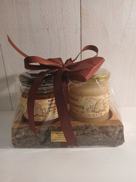 2er-Holzbrettli mit Rinde