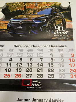 3-Monats-Kalender 2024 VW