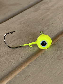 Round JigHead - Chartreuse Yellow