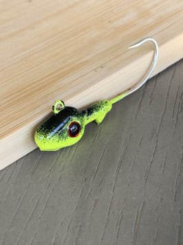Swim Jighead - Black-Chartreuse