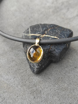 Anhänger Citrincabochon oval