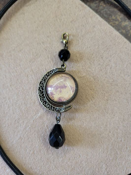 Pendentif lune réversible