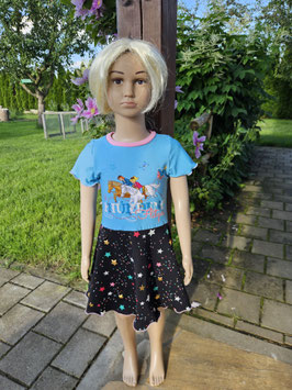 Kleid Gr. 110 kurzarm Bibi & Tina  zweigeteilt