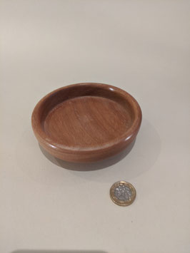 143. Shallow hand turned wooden bowl/dish.