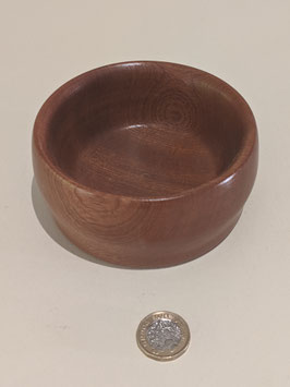 35. Darkwood hand turned bowl.