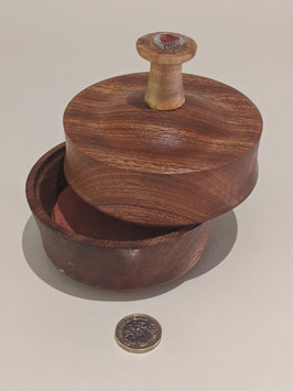 25.  Wooden keepsake box with lid.