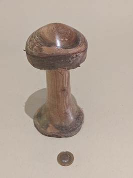 81. Hand turned wooden 'Mushroom' .Original features from wood kept.