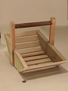 165. Beautiful hand made wooden trug.