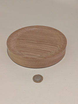 89. Hand turned wooden dish. Made in Oak.