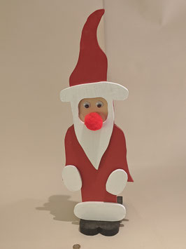 61. Hand Made painted wooden Santa