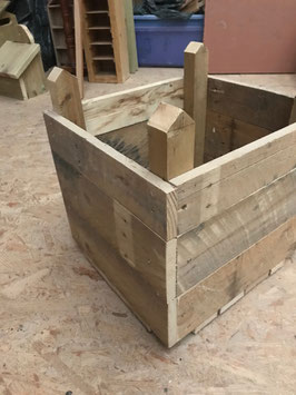 173. Hand made wooden garden or patio planter