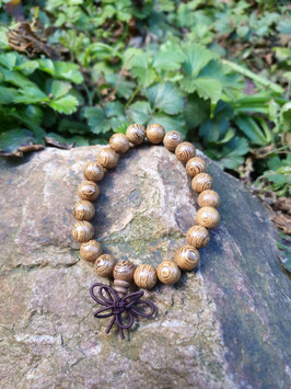 Mala/armband van wengé hout