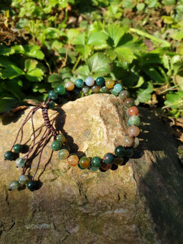 Armband Agaat, dubbele rij