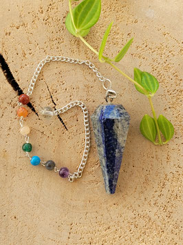 Lapis Lazuli Pendel, gefaceteerde kegel