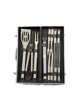Grillkoffer - Grillbesteck im Aluminiumkoffer