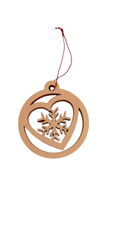 Herz mit Schneeflocke