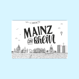 DIN A4 Druck "Mainz am Rhein"