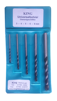 Universalbohrerset 5-tlg 3 - 8mm