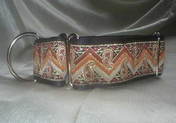 Martingale, Halsband, 4cm, schwarz, edle Borte