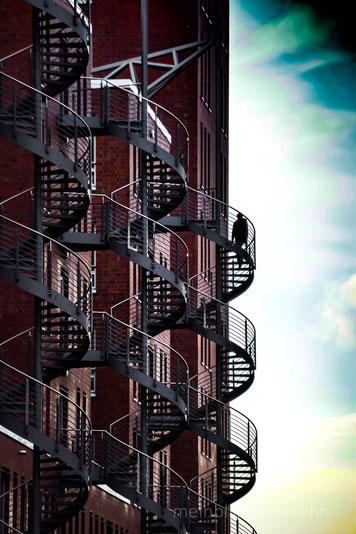 Wendeltreppe Speicherstadt Hamburg Architektur Elbe