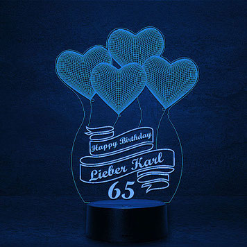 Personalisierte 3D 2D Led Geschenk Lampe Kinder Geburtstag Hochzeit Muttertag  Partner Familie Freunde Geburt Nachtlicht Schlummerlicht personalisiert mit Namen