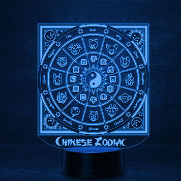 China Tierkreiszeichen Geschenk 3D Led Lampe