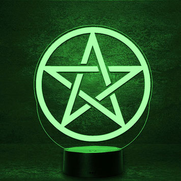 Pentagramm Symbol Geschenk 3d Led Lampe