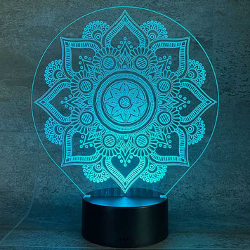 Mandala Geschenk 3d Led Lampe