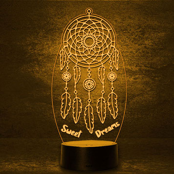 Traumfänger Dreamcatcher Geschenk 3d LED Lampe