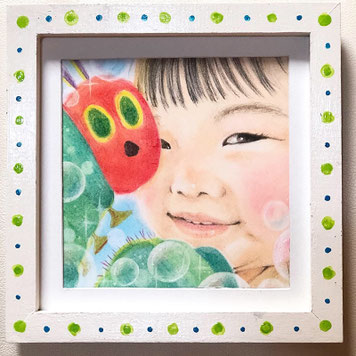 アトリエ絵くぼ　お孫さん　パステル　プレゼント