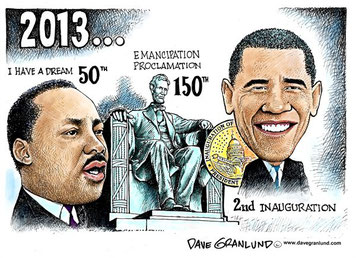 Obama's 2nd Inauguration, by Dave Granlund (January 17, 2013)