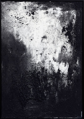 "Asche" 2017 Acryltechnik auf Leinwand 100 × 70 cm (gerahmt)