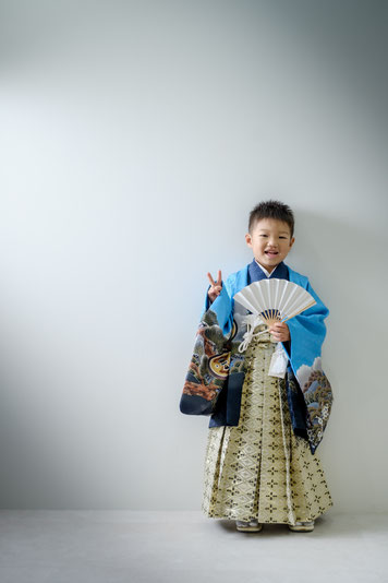 岐阜・各務原のフォトスタジオひでんち 男の子の七五三撮影