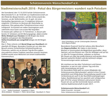 Bild: Wünschendorf Erzgebirge Schützenverein