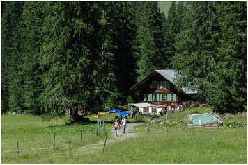 Bergrestaurant Siebenbrunnen, bei den sieben Brunnen auf dem Retzliberg, Lenk im Simmental