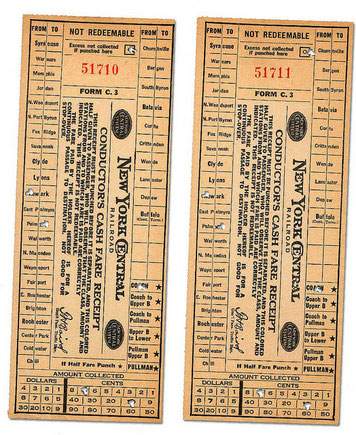 Old train tickets