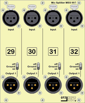 Passive microphone / line-level splitter system