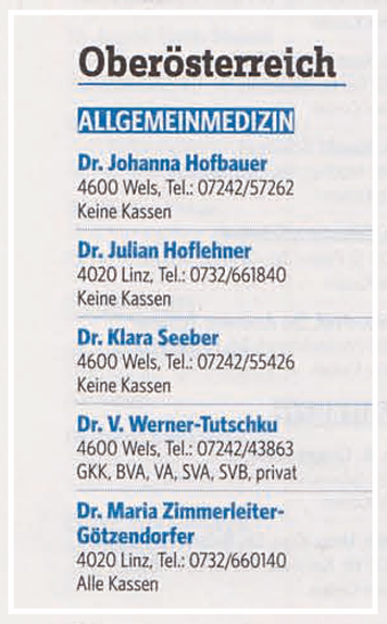 Österreichs beste Ärzte