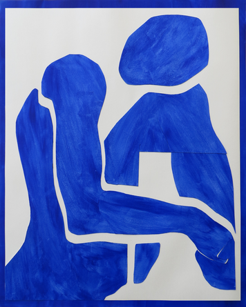 Acrylique découpée - 40 x 50 cm - Une pensée pour Henri Matisse