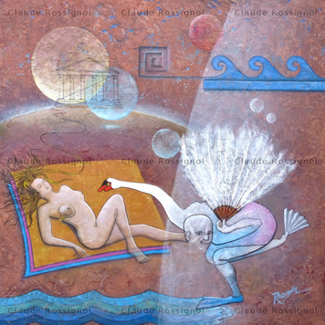 Léda et le cygne - Claude Rossignol