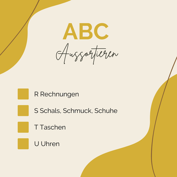 Ordnung, die bleibt!