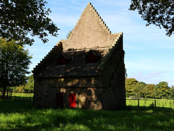 Glamis Castle: Historischer Taubenschlag.