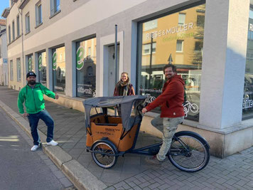 Lastenrad für Lebensmittel Transport in Worms