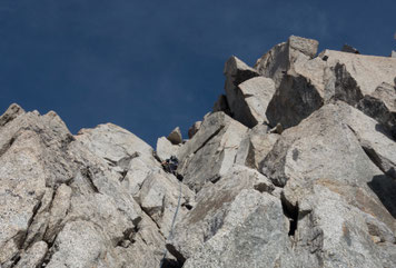 Trient, Cabane d'Orny, Petit Clocher du Portalet, Aiguilles du Tour, Aiguille du Tour, traverse, überschreitung, arête de la table, Südgipfel, Cabane du Trient