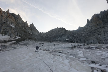 Bergsteigen, Hochtour, Trient, Cabane d'Orny, Col Supérieur du Tour, Aiguille Purtscheller, Aiguille du Chardonnet, Tête Blanche, Aguilles du Tour, Aiguille du Tour, traverse, überschreitung, arète de la table, Südgipfel, Cabane du Trient