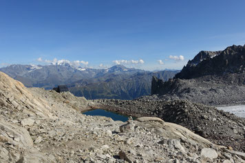 Trient, Cabane d'Orny, Petit Clocher du Portalet, Aguilles du Tour, Aiguille du Tour, traverse, überschreitung, arète de la table, Südgipfel, Cabane du Trient