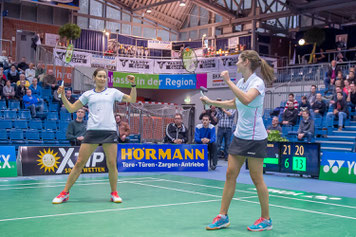 Dieses Jahr mit neuen Partnerinnen: Carla Nelte und Johanna Goliszewski (Bild: Bernd Bauer)